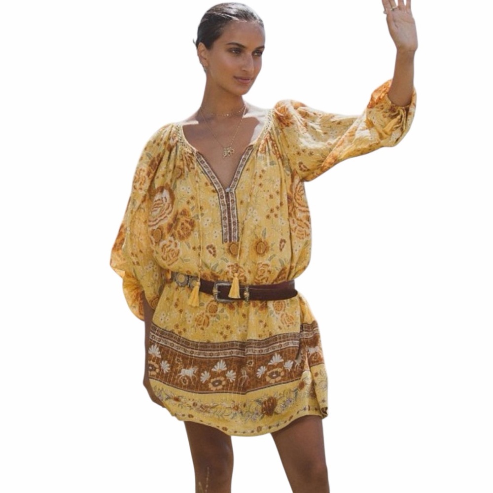 NWT Spell Mystic Tunic Dress in Sunflower